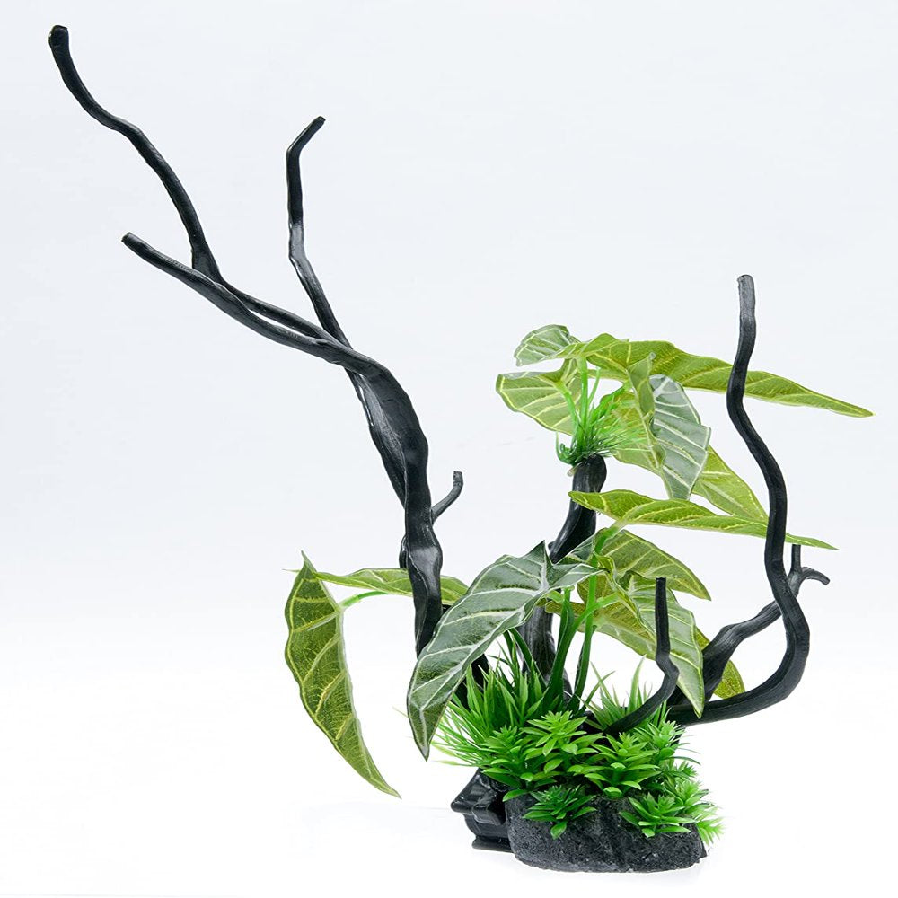 Penn-Plax Aqua Plant Driftwood Aquarium Decor Ornament Large Green Leaf Animals & Pet Supplies > Pet Supplies > Fish Supplies > Aquarium Decor Penn-Plax