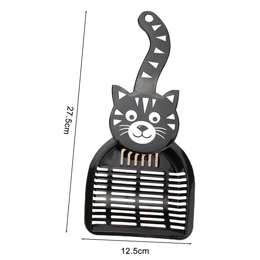 Pet Enjoy Cartoon Cat Litter Scoop,Cute Cat Face Cat Tail Handle Scooper,Creative Durable Hollow Kitty Cat Litter Shovel for Litter Box Animals & Pet Supplies > Pet Supplies > Cat Supplies > Cat Litter Pet Enjoy