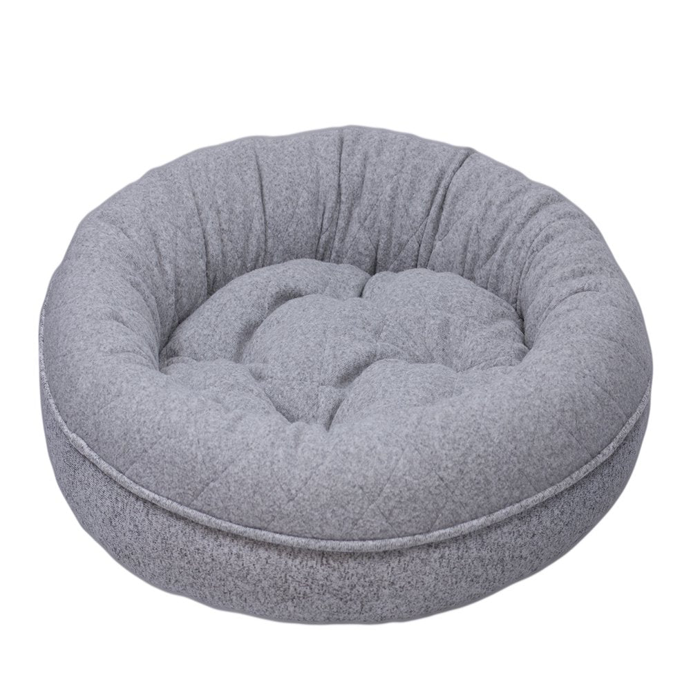 Arlee Donut Lounger and Cuddler Style Pet Bed for Dogs and Cats Animals & Pet Supplies > Pet Supplies > Cat Supplies > Cat Beds Arlee Home Fashions 35 x 35 Gray 