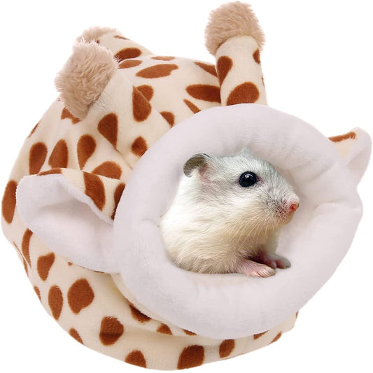 SAYTAY Hamster Mini Bed, Warm Small Pets Animals House Bedding, Cozy Nest Cage Accessories, Lightweight Cotton Sofa for Dwarf Hamster Animals & Pet Supplies > Pet Supplies > Small Animal Supplies > Small Animal Bedding SAYTAY Beige  