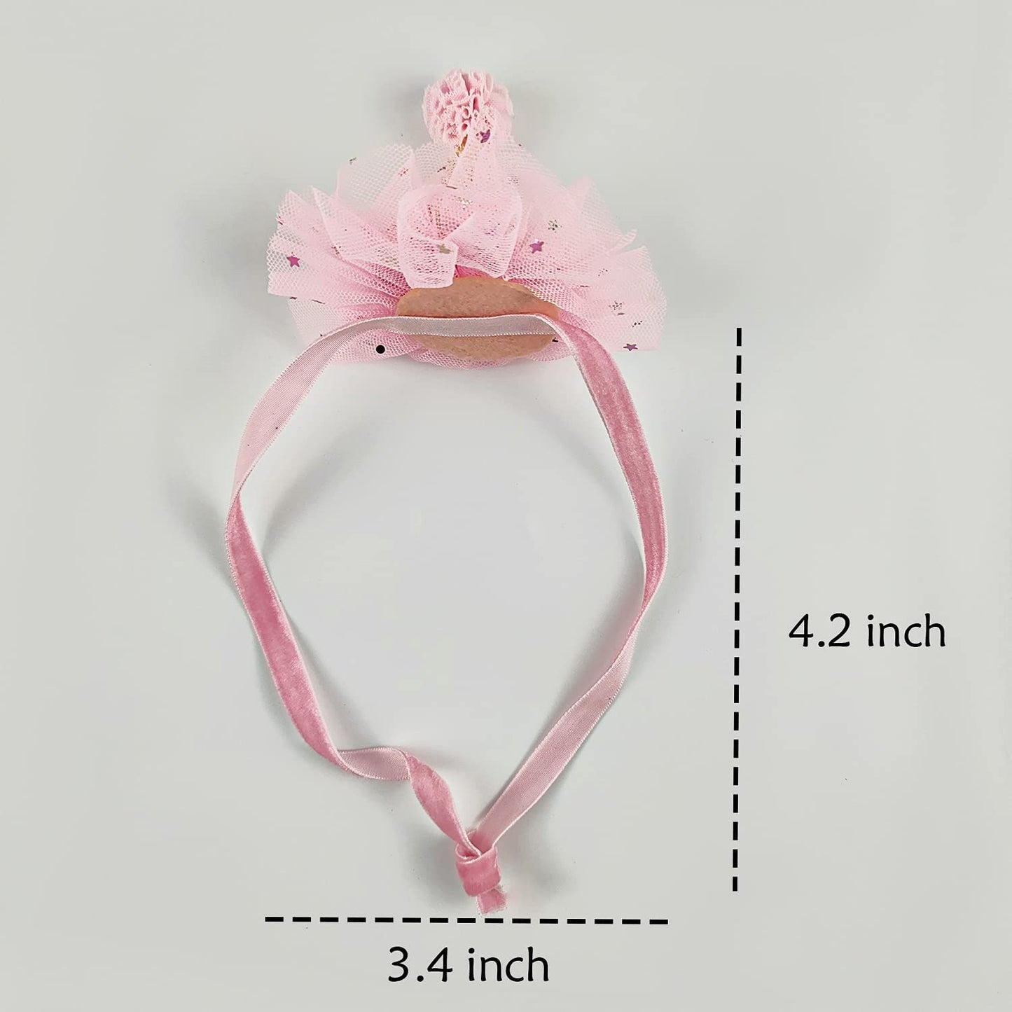 RUKUHOT Birthday Hat Scarf Set for Pet Puppy Cat, Cute Lace Bandana Bib Scarf Crown Hat Princess Costume for Cats Small Dogs,Pink Outfit for Birthday Party Animals & Pet Supplies > Pet Supplies > Dog Supplies > Dog Apparel RUKUHOT