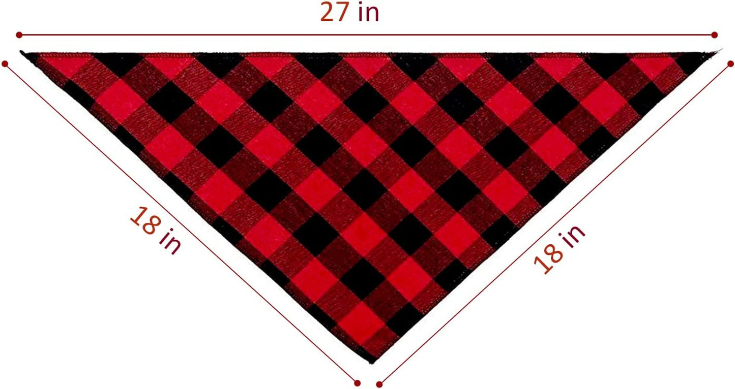 Ptzizi Funny Red Plaid Cotton Dog Baby'S Guard Security Triangle Bandana, Pet Dog New Baby Shower Photograph Props Scarf Scarves Decorations Pet Dog Lovers Owner Gift Animals & Pet Supplies > Pet Supplies > Dog Supplies > Dog Apparel Ptzizi