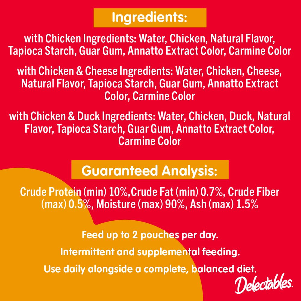 Hartz Delectables Bisque Non-Seafood Lickable Wet Cat Treats Variety Pack, 12 Count Animals & Pet Supplies > Pet Supplies > Cat Supplies > Cat Treats Hartz