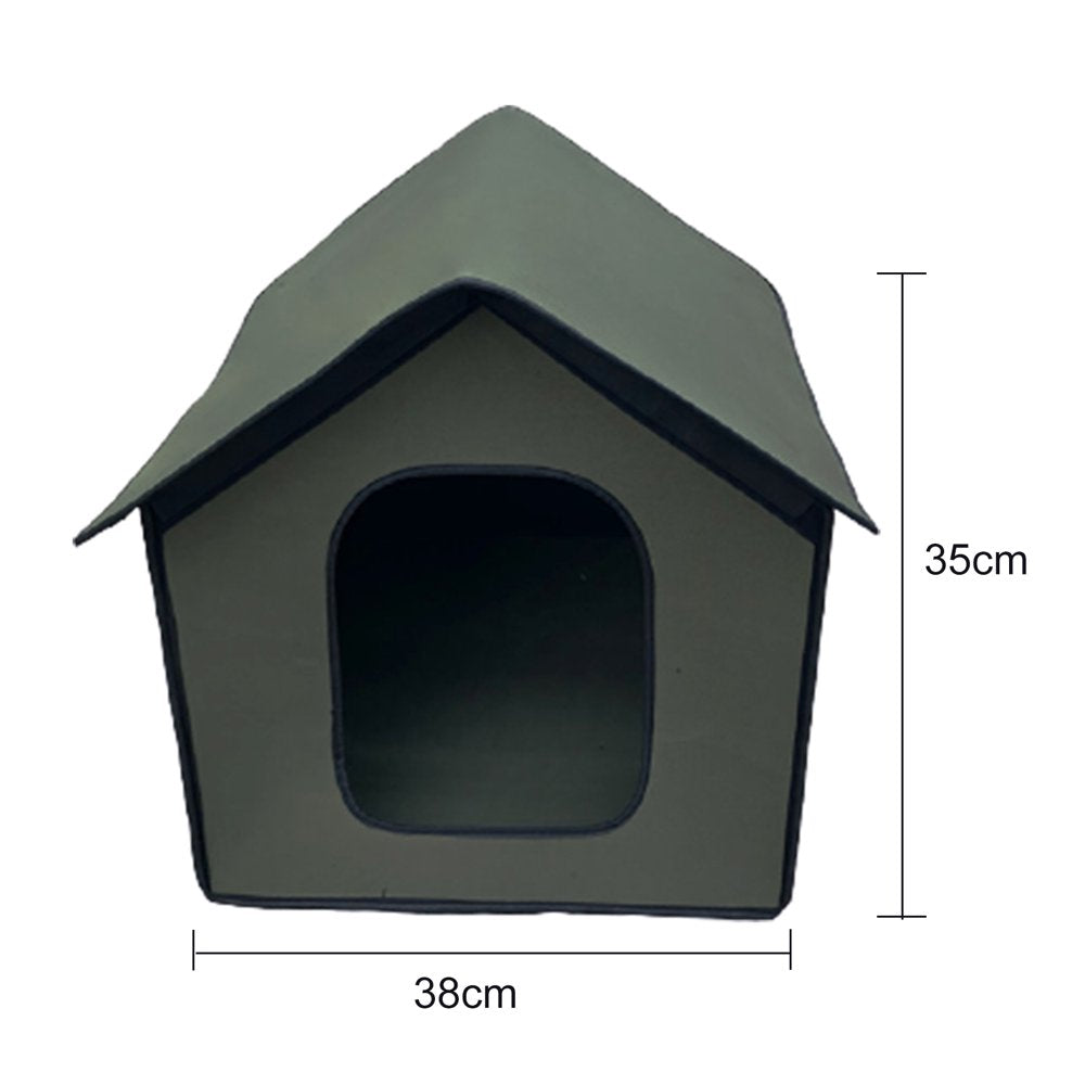 Richys Pet House Waterproof Villa Cat Little Kennel Collapsible Dog Shelter for Outdoor Animals & Pet Supplies > Pet Supplies > Dog Supplies > Dog Houses RichYS