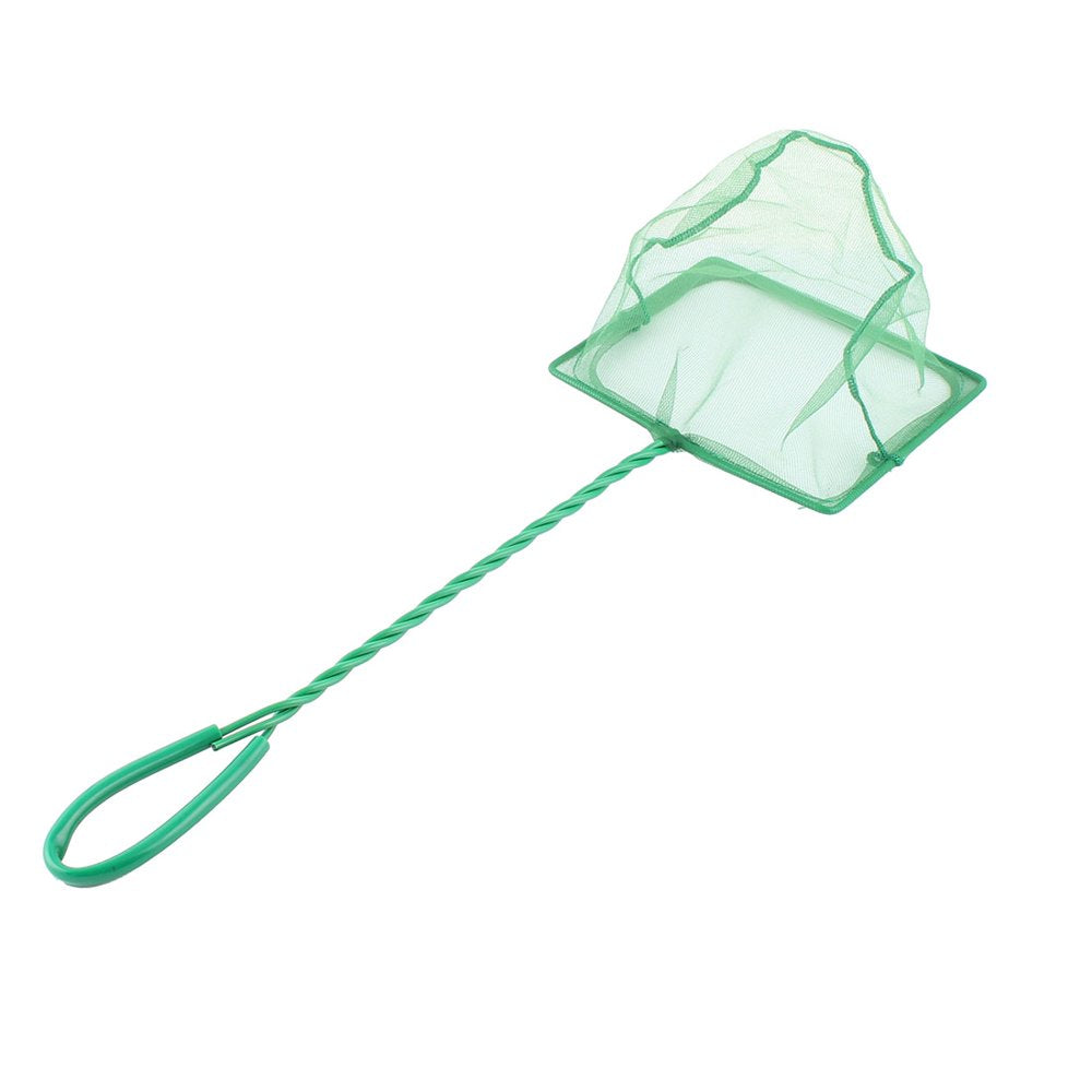 Household Plastic Coated Handle Goldfish Fishing Landing Net for Fish Tank Green Animals & Pet Supplies > Pet Supplies > Fish Supplies > Aquarium Fish Nets Unique-Bargains