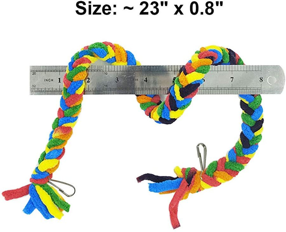 Handmade Sugar Glider Toys for Climbing/Exercising/Jungle Exploration, Hanging Toy Cage Accessories, Rat Toys, Bird Rope Perch Swing Toy Animals & Pet Supplies > Pet Supplies > Bird Supplies > Bird Gyms & Playstands COSARRETY