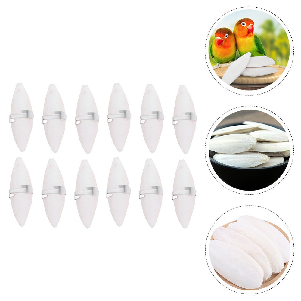 Bone Cuttlefish Cuttlebone Bird Parrot Pet Toys Chew Birds Parakeet Bite Grinding Chewing Teeth Cockatiel Cuttle Natural Animals & Pet Supplies > Pet Supplies > Bird Supplies > Bird Toys HOMEMAXS