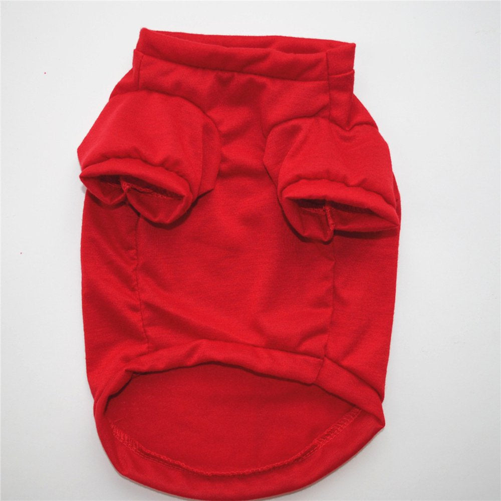 Cbzote Pet Clothes Christmas Pet Cartoon Printed Pullover T Shirt Cute Spring Autumn Cartoon Printing Dogs Shirts Soft Pet Christmas Puppy Apparel Outfit 4 Sizes Red XS Animals & Pet Supplies > Pet Supplies > Dog Supplies > Dog Apparel cbzote