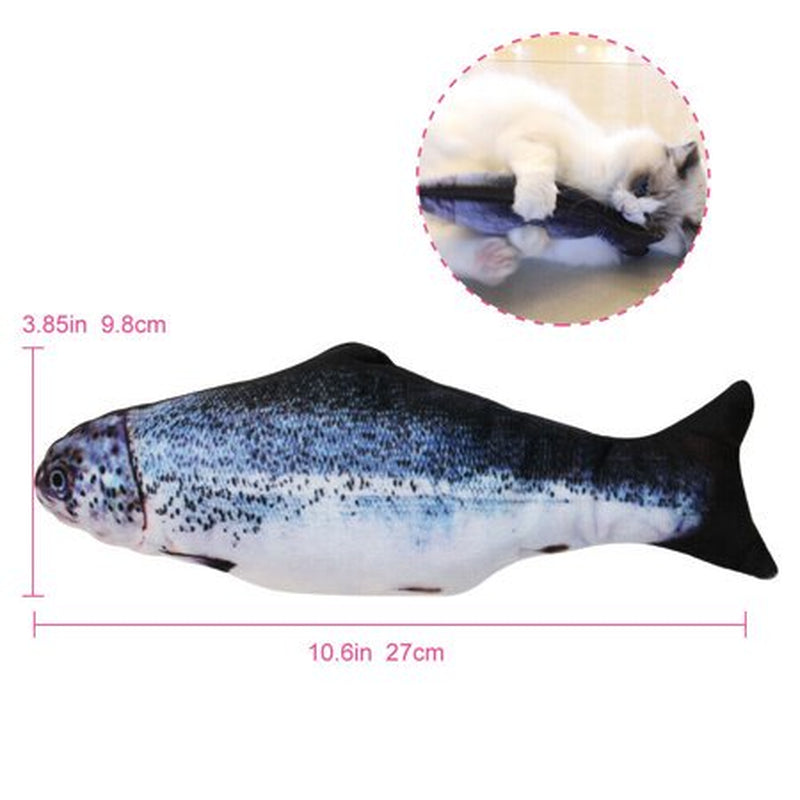 Originalsourcing Electronic Pet Cat Toy Electric USB Charging Simulation Fish Toys Salmon Animals & Pet Supplies > Pet Supplies > Cat Supplies > Cat Toys METAL WEA LLC