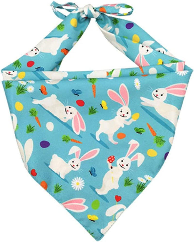 Lamphyface 3 Pack Easter Dog Bandana Triangle Bib Scarf Accessories Animals & Pet Supplies > Pet Supplies > Dog Supplies > Dog Apparel Jiaxing Haozhe clothing Co., Ltd.