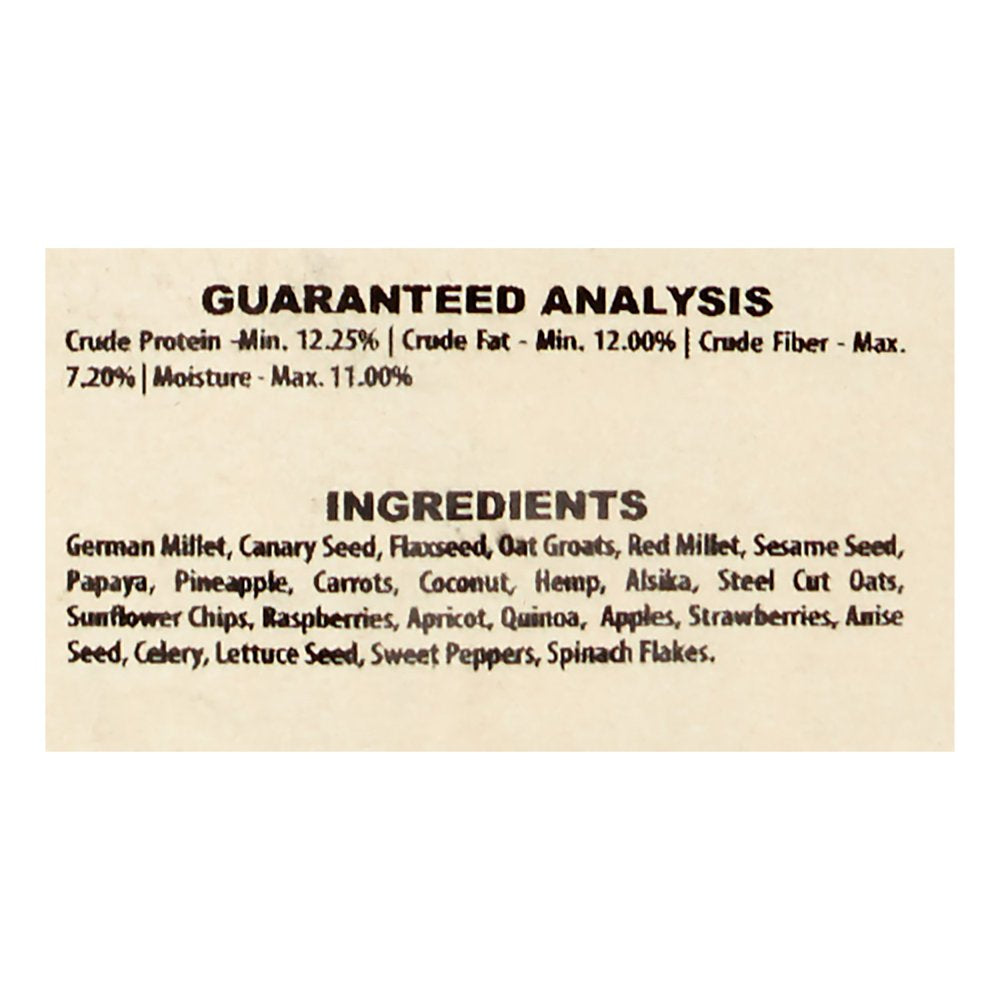 Higgins Sunburst Fruit &Amp; Veggie Small Bird Treat, 20 Lb Animals & Pet Supplies > Pet Supplies > Bird Supplies > Bird Treats HIGGINS GROUP