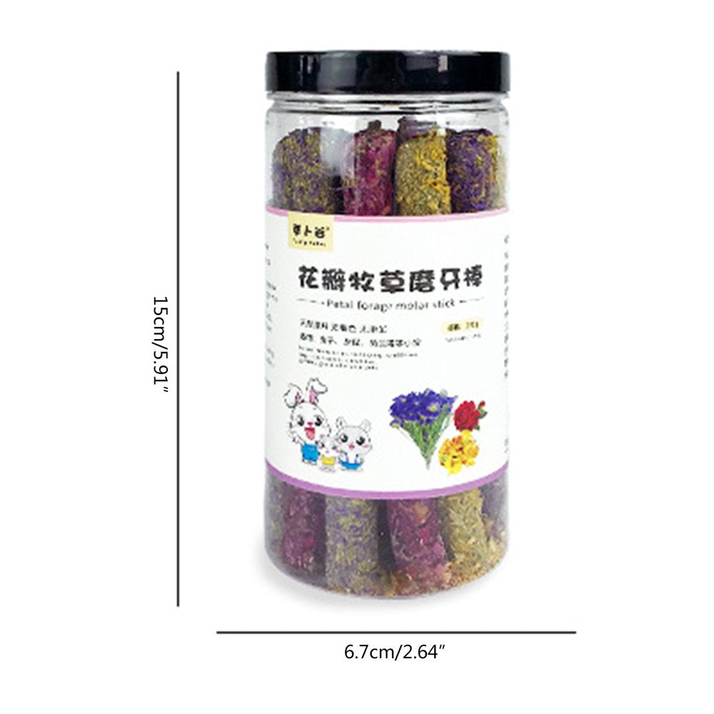 HOTYA 18 Count Bunny Chew Toys Timothy Hay Sticks Safe Treats for Teeth Grinding Animals & Pet Supplies > Pet Supplies > Small Animal Supplies > Small Animal Treats HOTYA