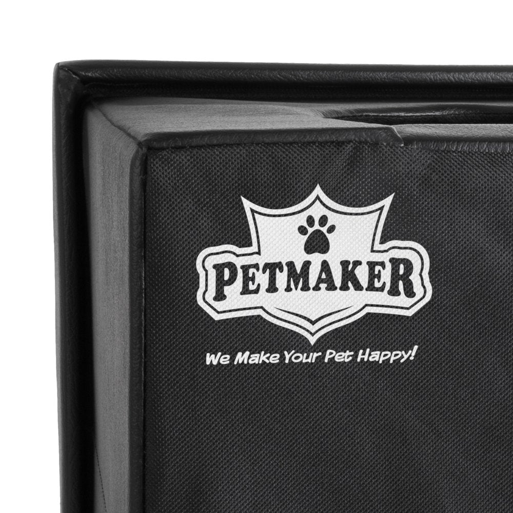 Petmaker 80-PET6109 Pet House Ottoman Collapsible Multipurpose Cat or Small Dog Bed, Faux Leather - Black Animals & Pet Supplies > Pet Supplies > Cat Supplies > Cat Beds Trademark Poker