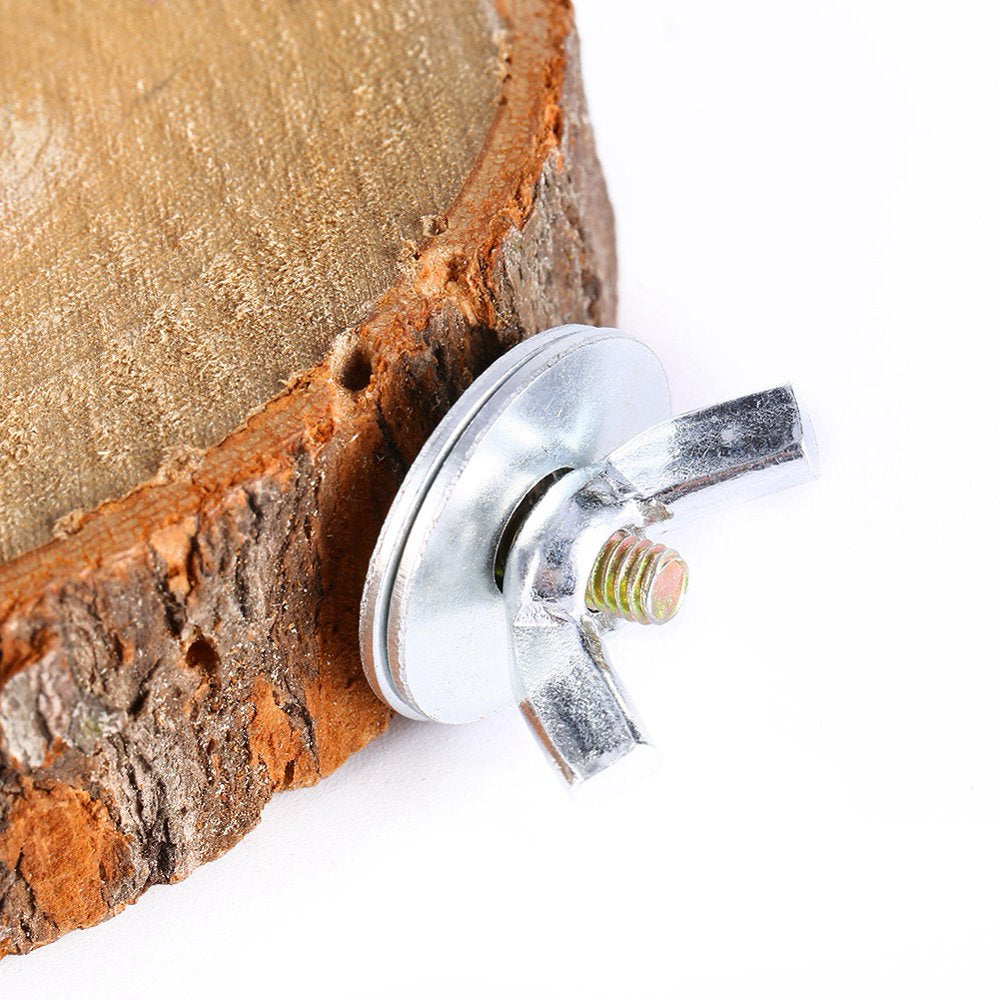 CHICIRIS Wooden Toy For,Pet Bird Cage Chew Toy Natural Wood Stand Platform for Parakeet Cockatiel,Wood round Stand Animals & Pet Supplies > Pet Supplies > Bird Supplies > Bird Cages & Stands CHICIRIS