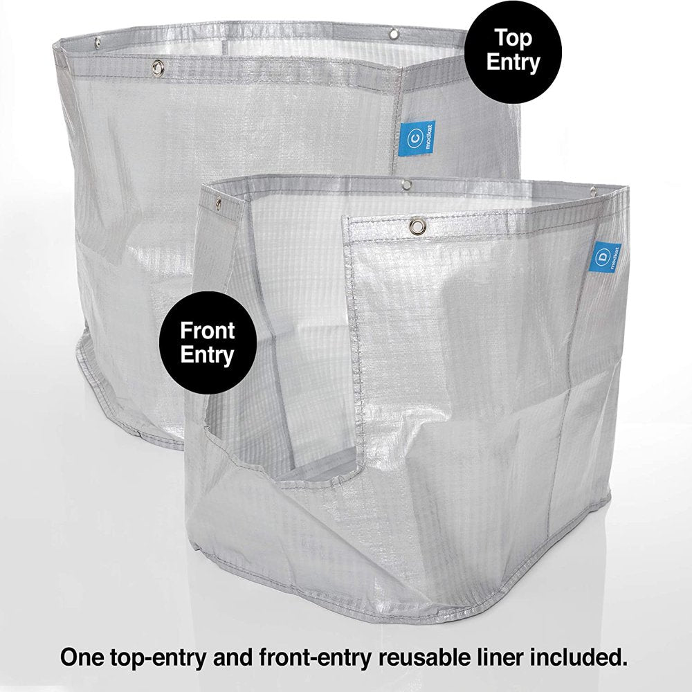 FSXUOLIPI XL Litter Box, Top or Front-Entry Configurable, Includes Scoop and Liners - White Animals & Pet Supplies > Pet Supplies > Cat Supplies > Cat Litter Box Liners FSXUOLIPI