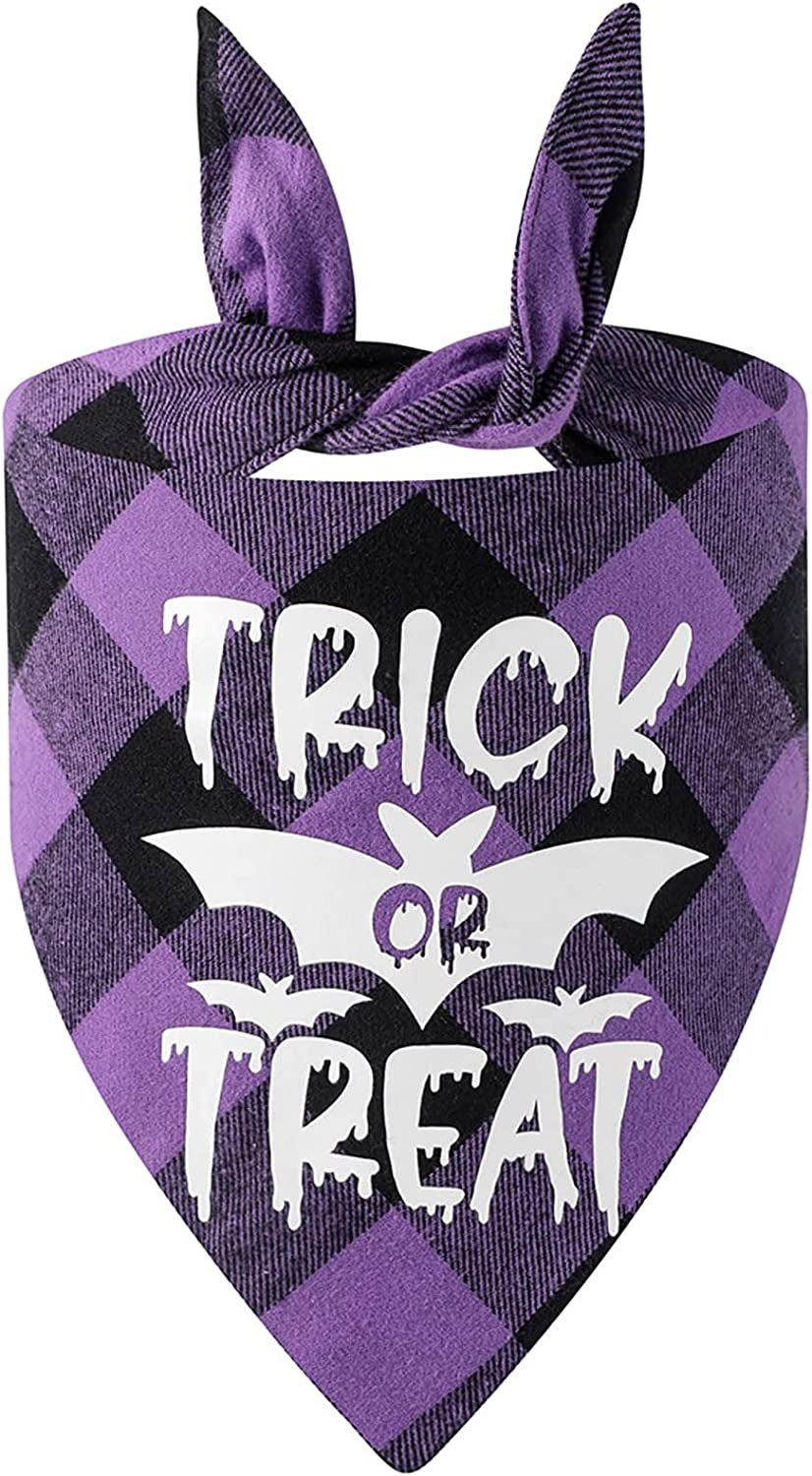 Dog Bandanas Suitable for Dog Bandana Boy & Girl Triangle Dog Scarf Pet Halloween Pet Halloween Party Decoration Headscarf Dog Bib Pumpkin Bat Puppy Adorable Puppy Wedding & Valentine’S (A, One Size) Animals & Pet Supplies > Pet Supplies > Dog Supplies > Dog Apparel Generic C One Size