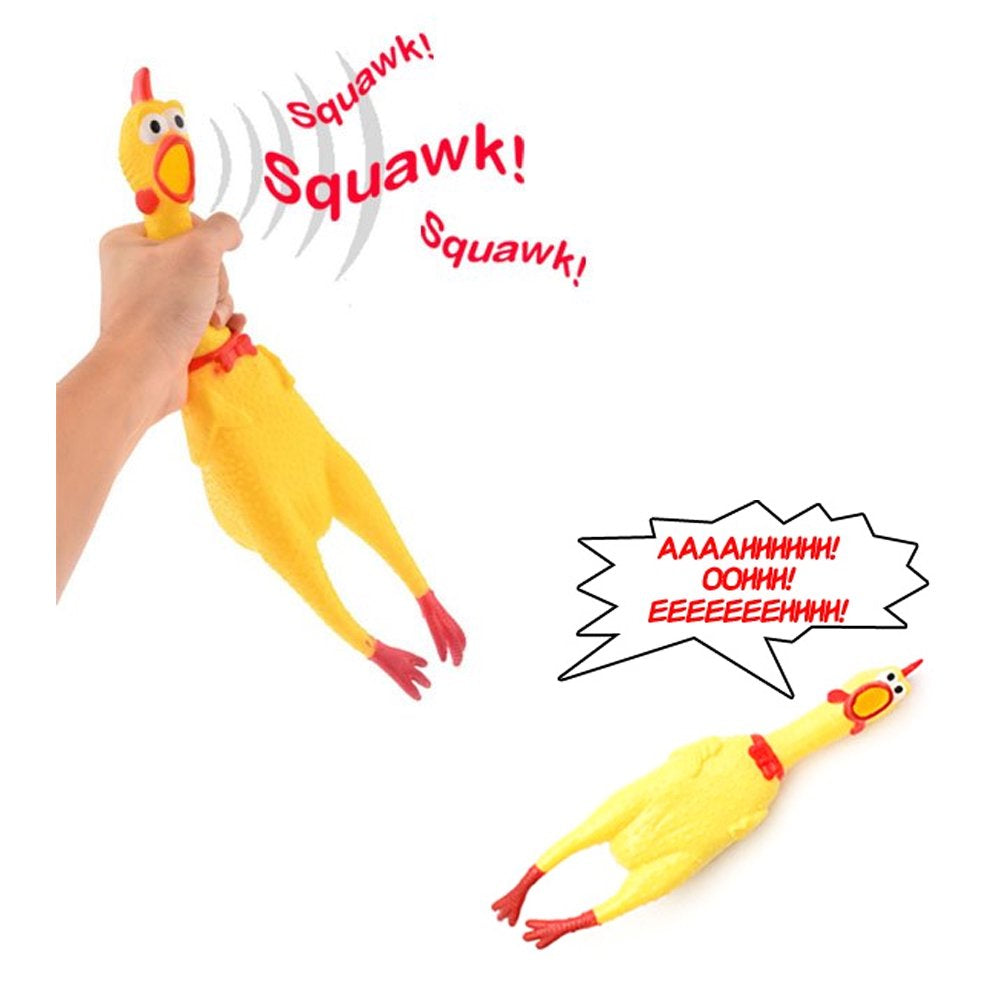 Alltopbargains Chicken Chew Sound Squeeze Dog Toy, Rubber Animals & Pet Supplies > Pet Supplies > Dog Supplies > Dog Toys TCB IMPORTS