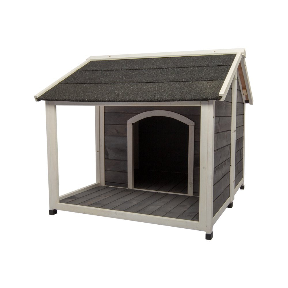 Aukfa Outdoor Wood Lodge Dog House, Pet Dog Puppy Shelter, Waterproof Dog House for Medium Pet Animals & Pet Supplies > Pet Supplies > Dog Supplies > Dog Houses Aukfa