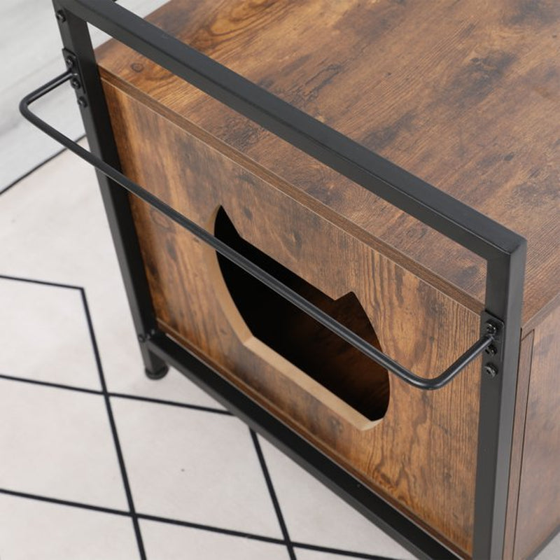 ANYSUN Litter Box Enclosure, Cat Litter Box Furniture Hidden, Nightstand Pet House with Double Doors, Indoor Decorative Cat Box Cabinet. Animals & Pet Supplies > Pet Supplies > Cat Supplies > Cat Furniture Anysun