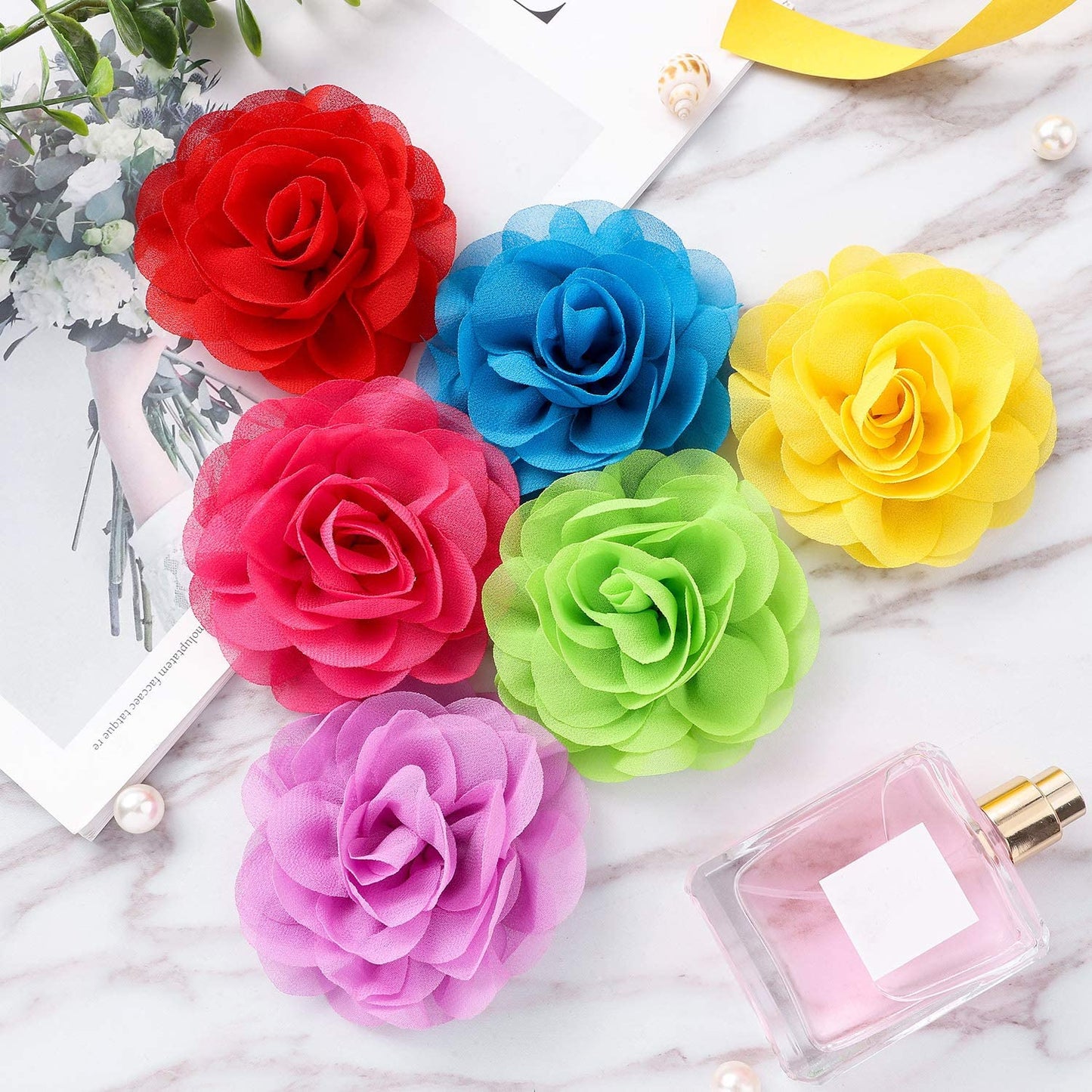 WILLBOND 26 Pieces Dog Collar Flowers Set Pet Bow Tie Dog Charms Flower for Puppy Collar Grooming Accessories Animals & Pet Supplies > Pet Supplies > Dog Supplies > Dog Apparel WILLBOND