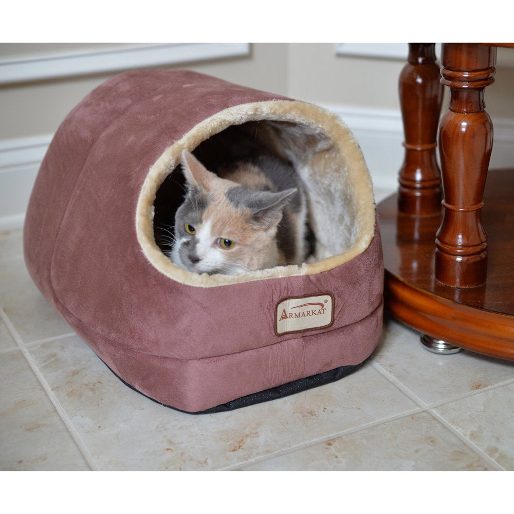 Armarkat Covered Pet Cat Bed, Brown Animals & Pet Supplies > Pet Supplies > Cat Supplies > Cat Beds Aeromark Intl Inc Indian Red