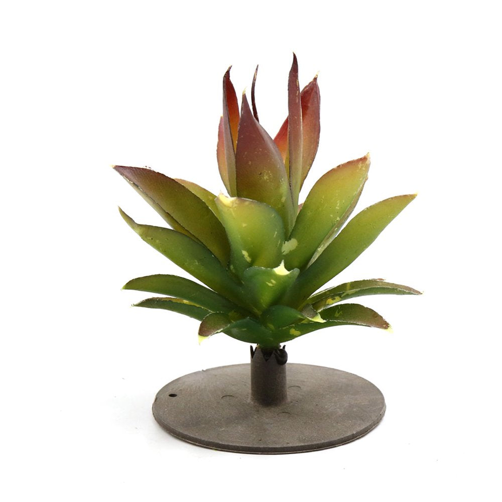 Green Plastic Terrarium Leaves Plant Animals Habitat for Amphibian Reptile Animals & Pet Supplies > Pet Supplies > Reptile & Amphibian Supplies > Reptile & Amphibian Habitats Unique-Bargains