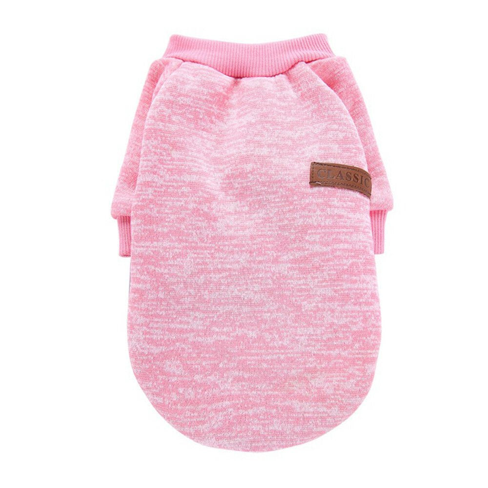 SUNSIOM Small Dog Clothes Pet Cotton Sweater Puppy Warm Apparel Coat Animals & Pet Supplies > Pet Supplies > Dog Supplies > Dog Apparel SUNSIOM XS Pink