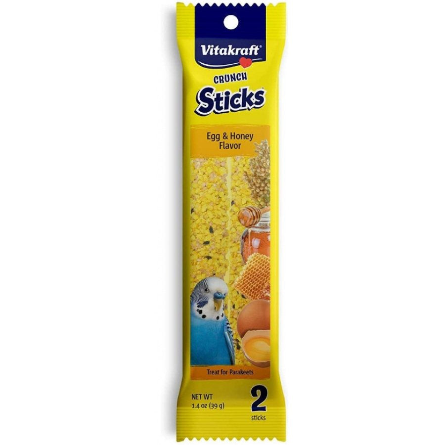 Vitakraft Crunch Sticks Egg and Honey for Parakeets 2 Count Pack of 3 Animals & Pet Supplies > Pet Supplies > Bird Supplies > Bird Treats Vitakraft