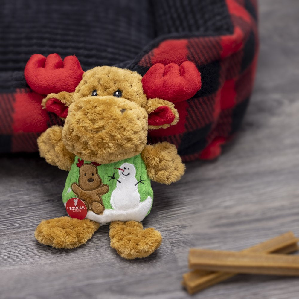 Vibrant Life Holiday 9.5-Inch Stuffed Plush Christmas Winter Reindeer Dog Toy Animals & Pet Supplies > Pet Supplies > Dog Supplies > Dog Toys Dan Dee International