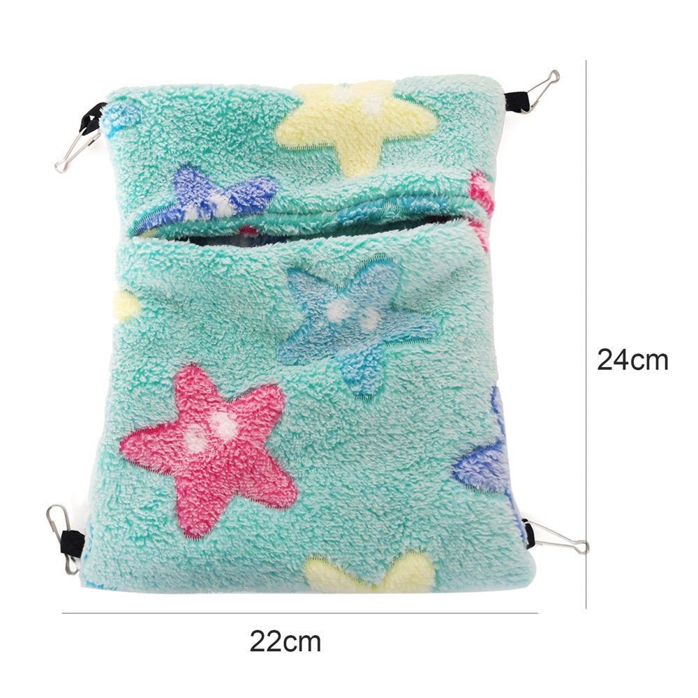 SPRING PARK Hanging Envelope Hammock for Small Animals, Warm Sugar Glider Hammock Nest, Guinea Pig Cage Accessories Bedding for Chinchilla Ferret Squirrel Rat Playing Sleeping Animals & Pet Supplies > Pet Supplies > Small Animal Supplies > Small Animal Bedding SPRING PARK