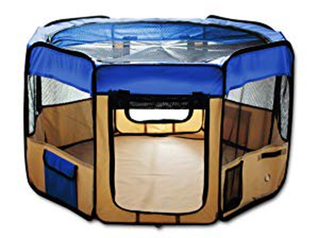 ESK Collection Pet Exercise Pen Kennel, 48 Inch, Blue Animals & Pet Supplies > Pet Supplies > Dog Supplies > Dog Kennels & Runs ESK Collection