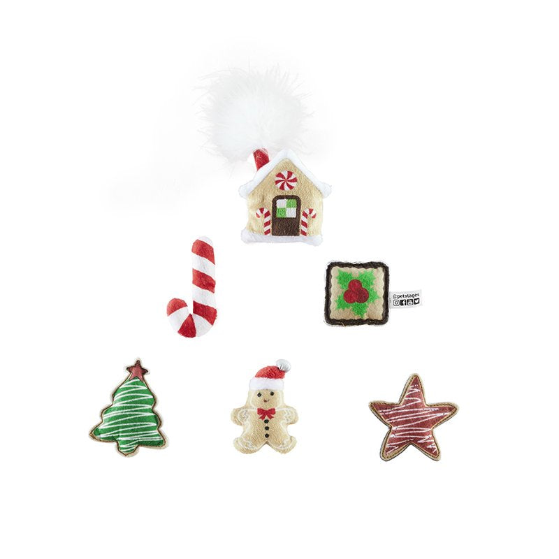 Petstages Kitty Winter Wonderland Holiday Catnip Cat Toys, 6 Pack Animals & Pet Supplies > Pet Supplies > Cat Supplies > Cat Toys Outward Hound Holdings Gingerbread