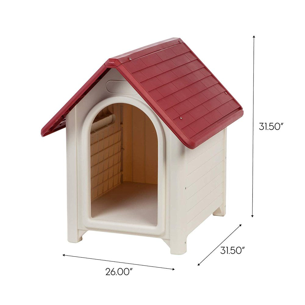 IRIS USA Plastic Dog House, Red Animals & Pet Supplies > Pet Supplies > Dog Supplies > Dog Houses IRIS USA, Inc.