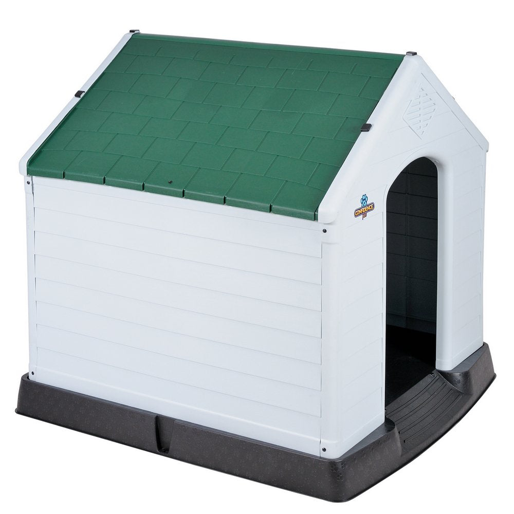 Confidence Pet XXL Waterproof Plastic Dog Kennel Outdoor House Brown Animals & Pet Supplies > Pet Supplies > Dog Supplies > Dog Houses Confidence Green