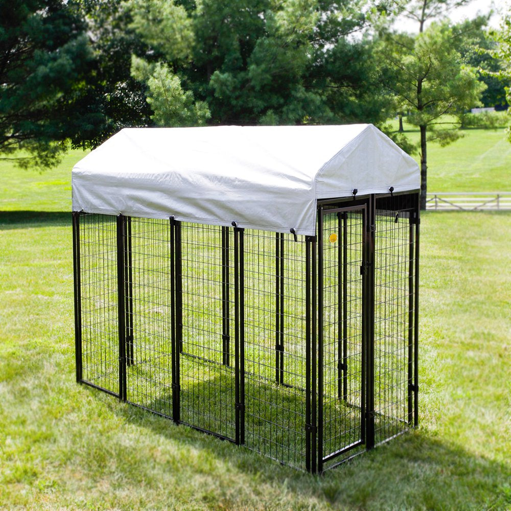 Kennel Master Black Welded Wire Dog Kennel, 8 Ft. X 4 Ft. X 6 Ft Animals & Pet Supplies > Pet Supplies > Dog Supplies > Dog Kennels & Runs RTI Corp