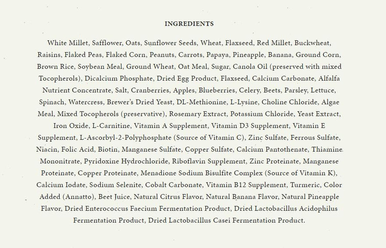 Higgins Vita Seed Conure &Amp; Lovebird Bird Food, 5 Lb Animals & Pet Supplies > Pet Supplies > Bird Supplies > Bird Food HIGGINS GROUP