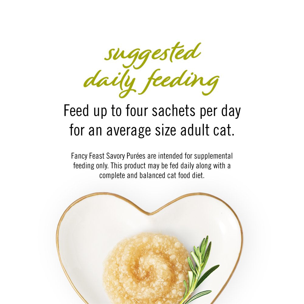Fancy Feast Savory Puree Naturals Moist Cat Treats Tube, with Natural Chicken in a Demi-Glace, 1.4 Oz. Box Animals & Pet Supplies > Pet Supplies > Cat Supplies > Cat Treats Nestlé Purina PetCare Company
