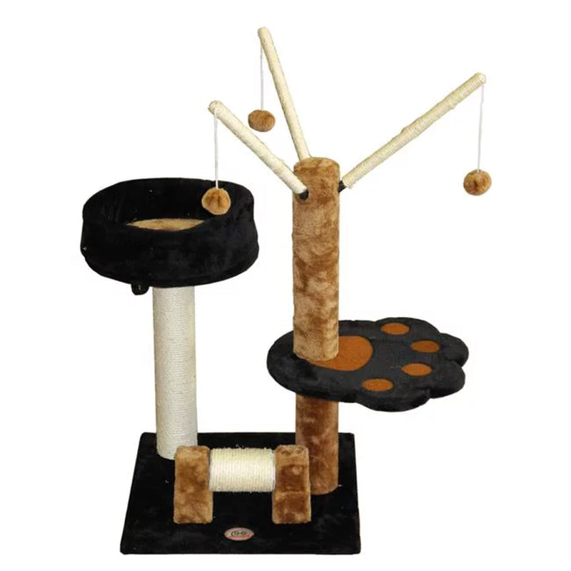 Go Pet Club F3011 Light Weight Economical Cat Tree Furniture - Black & Brown Animals & Pet Supplies > Pet Supplies > Cat Supplies > Cat Furniture Go Pet Club