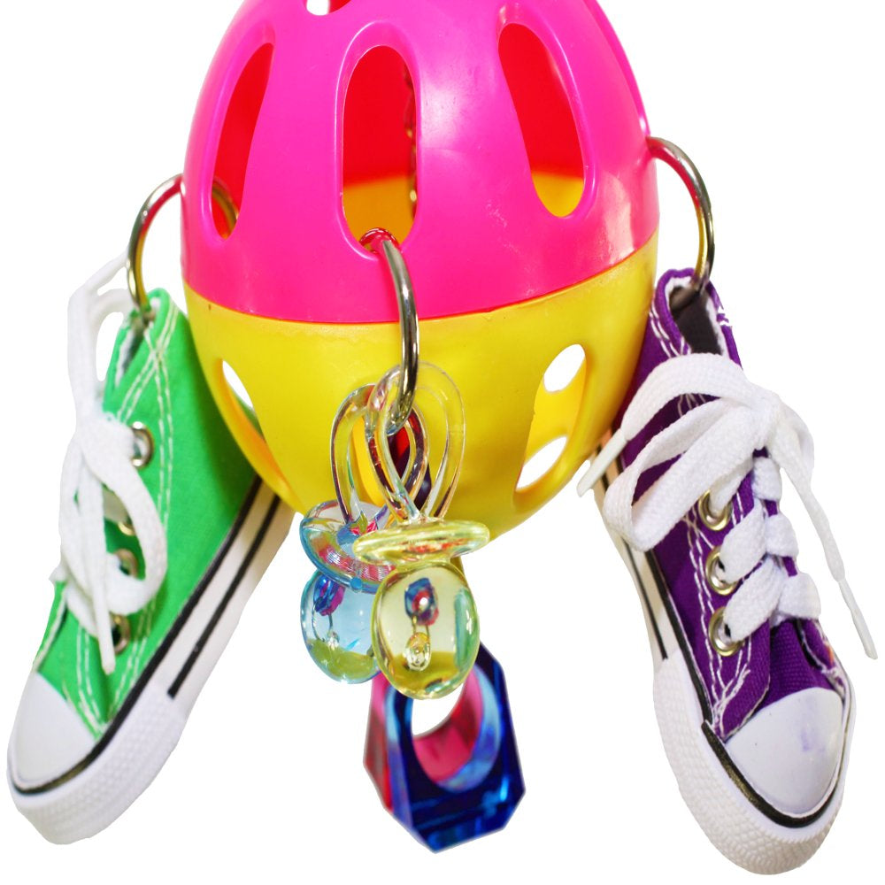 Bonka Bird Toys 813 Spin Sneaker Bird Toy. Animals & Pet Supplies > Pet Supplies > Bird Supplies > Bird Gyms & Playstands Bonka Bird Toys