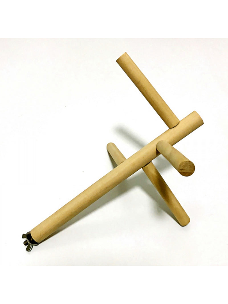 SHEMALL Pet Parrot Raw Fork Stand Wood Toy Rack Hamster Branch Bird Cage Stand Animals & Pet Supplies > Pet Supplies > Bird Supplies > Bird Cages & Stands SHEMALL