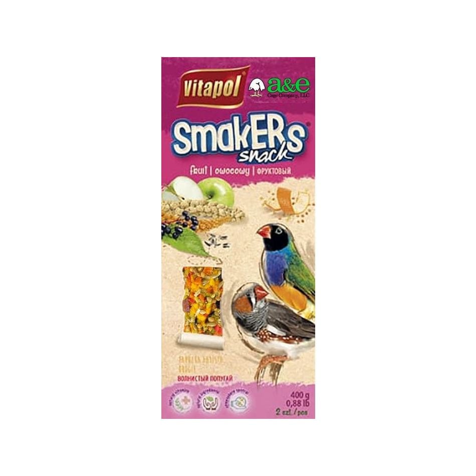 A&E Cage Co. 6 Pack of Smackers Parakeet Treat Sticks, 7.25 Inches Each, Strawberry Flavor Animals & Pet Supplies > Pet Supplies > Bird Supplies > Bird Treats A&E Cage Co. Multicolor