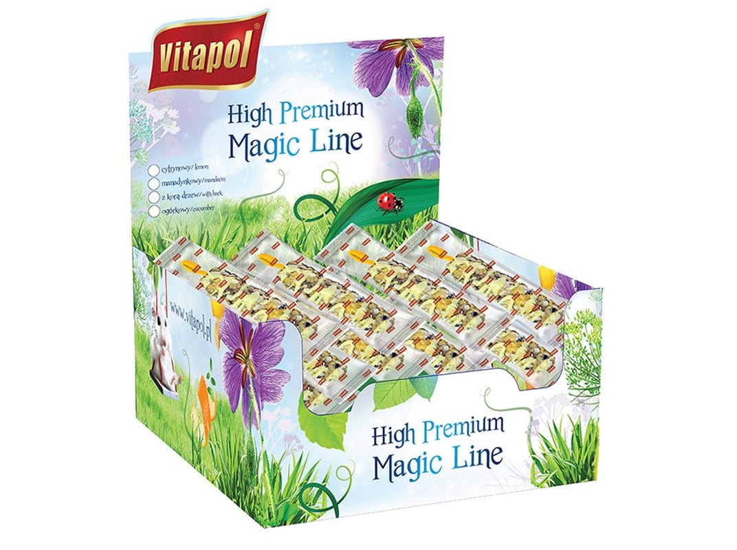 A&E Cage Co Magic Small Animal Cucumber Treat Sticks, 12 Count Display Animals & Pet Supplies > Pet Supplies > Small Animal Supplies > Small Animal Treats A&E Cage Co/VitaPol Lemon