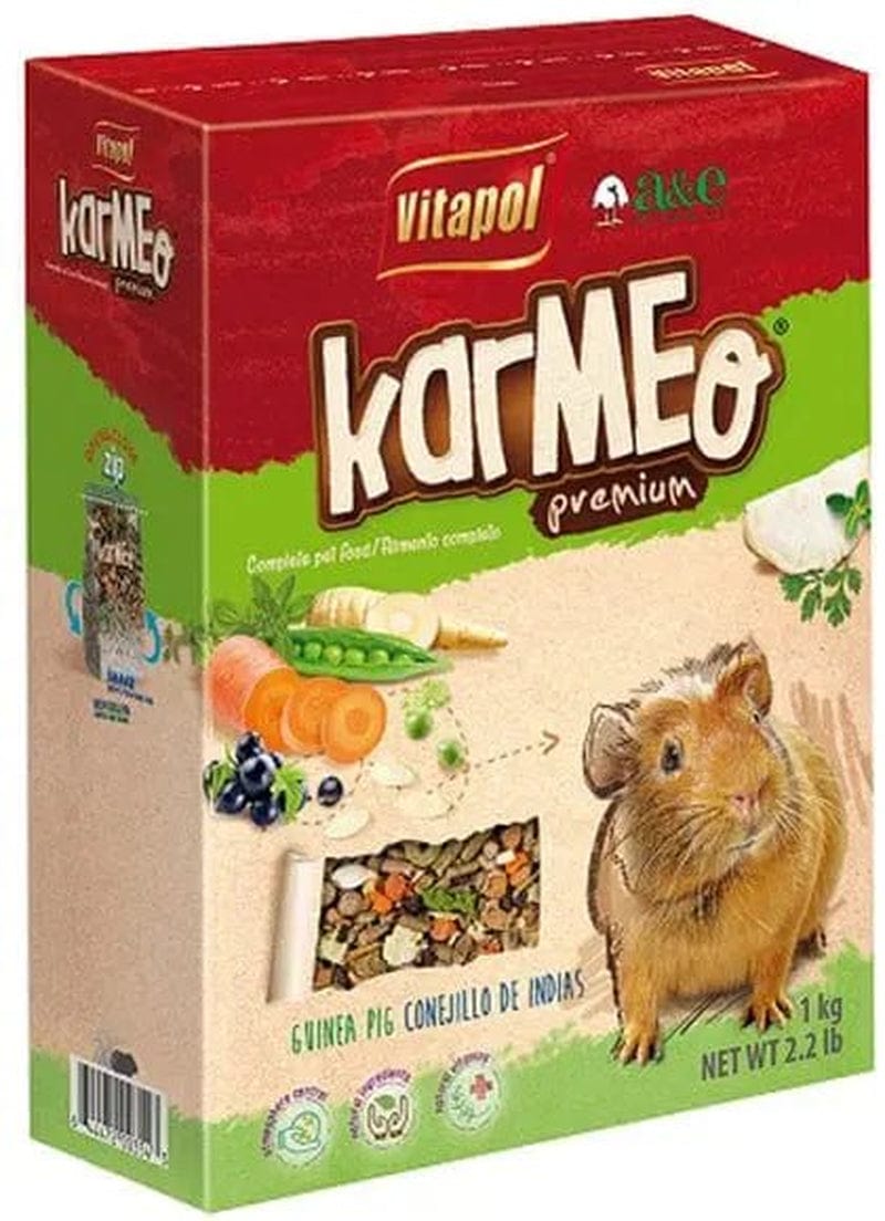 A&E Cage ZVP-1368 5.5 Lbs Karmeo Premium Food for Guinea Pigs Zipper Bag Animals & Pet Supplies > Pet Supplies > Small Animal Supplies > Small Animal Food A&E Cage