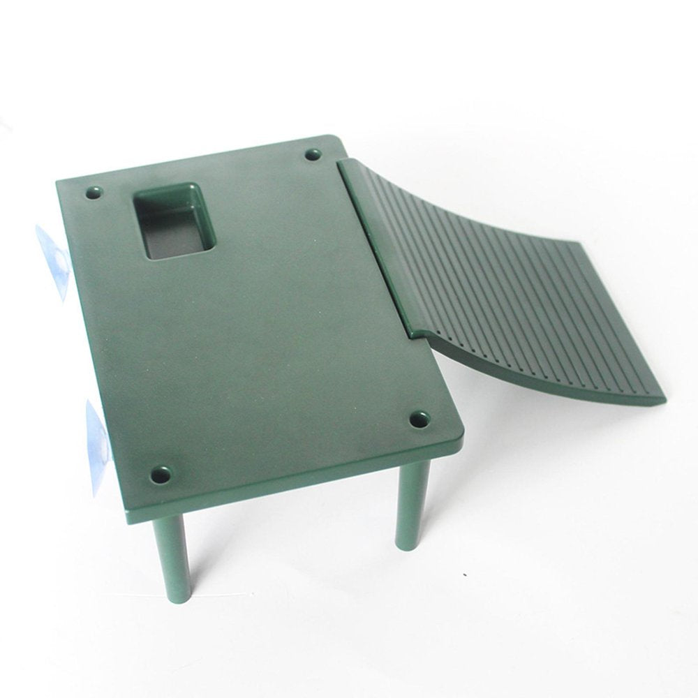 Turtle Basking Platform Reptiles Habitat with Suction Cup Feeder Ornament Resting Terrace for Amphibians Tank Accessories Pet Supplies Animals & Pet Supplies > Pet Supplies > Small Animal Supplies > Small Animal Habitat Accessories DYNWAVE