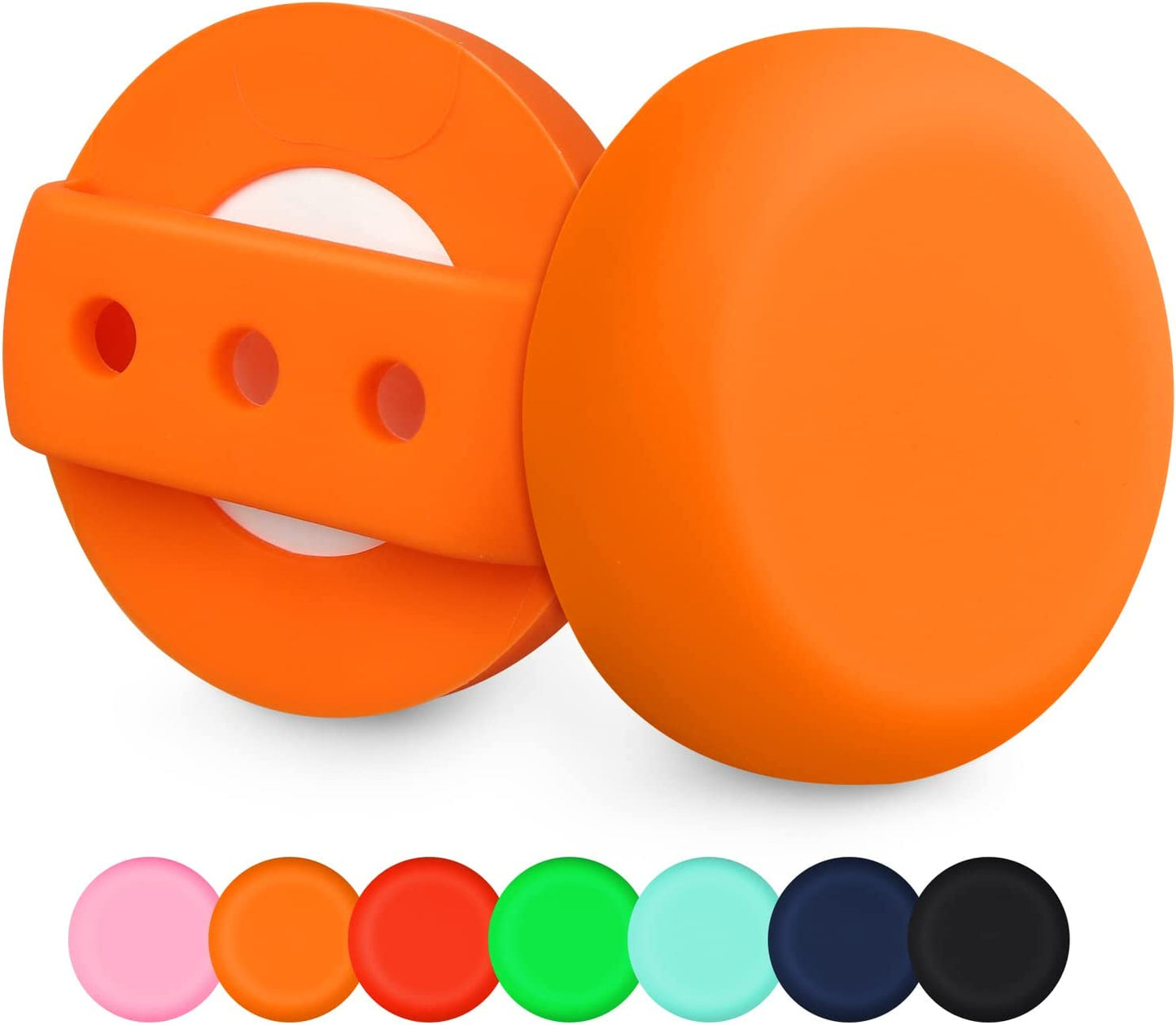 MOOGROU Airtag Dog Collar Holder 2 Pack,Newest Premium Protective Case for Apple Air Tag Tracker,Lightweight Silicone Airtag Case for Cat Collar Pet Loops,Waterproof Airtag.Dog Collar Holder Pink S Electronics > GPS Accessories > GPS Cases MOOGROU Orange+Orange L-3/4" 1" 