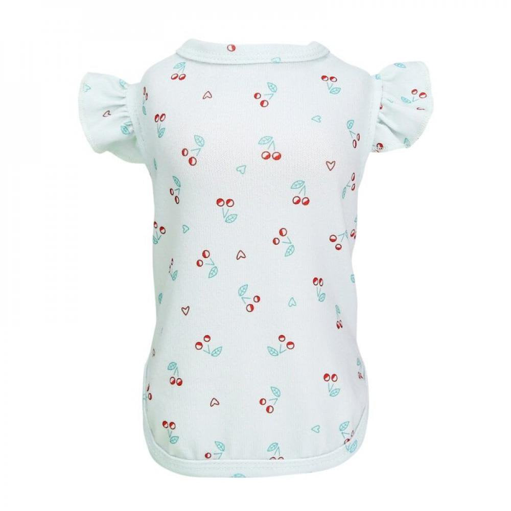 Clearance! Dog Ruffle Shirt for Small Medium Large Dogs Boy Girl Cherry Puppy Shirts Apparel Cat Outfit for Chihuahua, Pink, XL Animals & Pet Supplies > Pet Supplies > Cat Supplies > Cat Apparel Peyan XL Blue