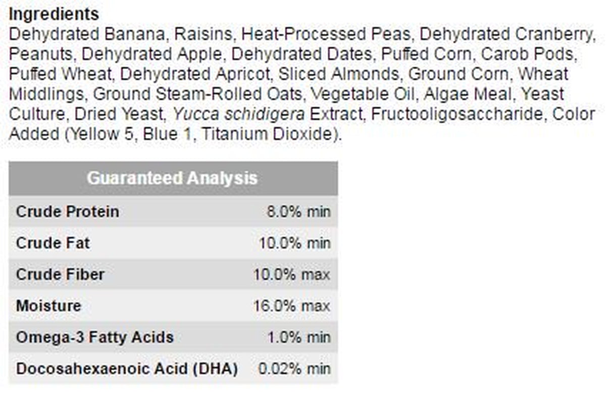 Sunseed® Fantasy Fruit Mix Treats for Cockatiels & Lovebirds 11 Oz Animals & Pet Supplies > Pet Supplies > Bird Supplies > Bird Treats Sunseed®