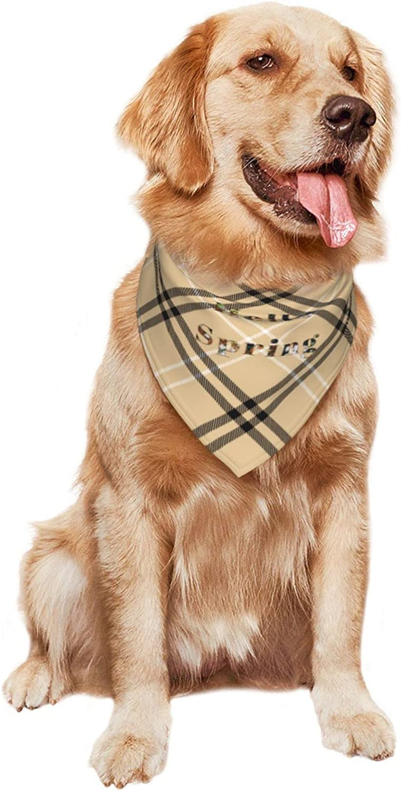 Planting Hello Spring Lettering Hand Pet Dog and Cat Decorative Triangle Scarf,Dog Bandana,Breathable and Stain Resistant. Animals & Pet Supplies > Pet Supplies > Dog Supplies > Dog Apparel ZALTAS