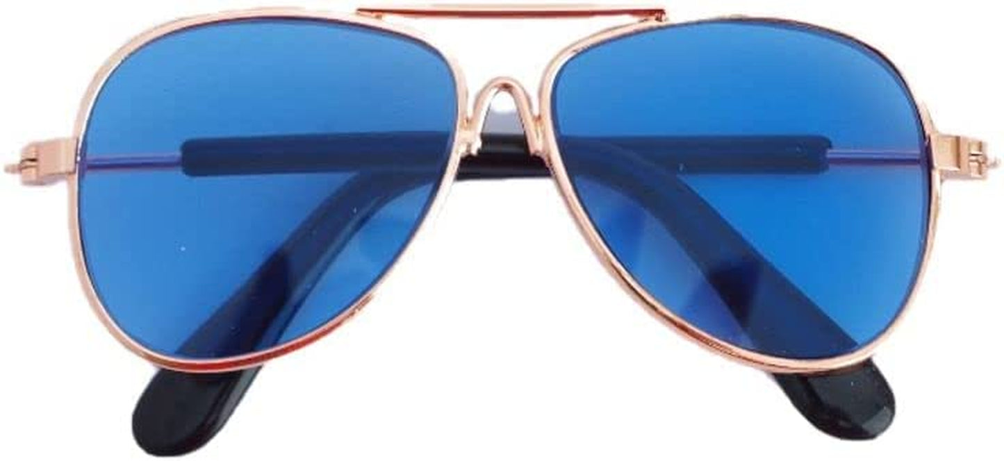 Cat Dog Sunglasses, Dog Sunglasses Reflection Eye Wear Flying Glasses, Cute Photos Props Eye Wear for Small Dog Cat Reflection Products(A-Transparent) Animals & Pet Supplies > Pet Supplies > Dog Supplies > Dog Apparel Generic A-blue