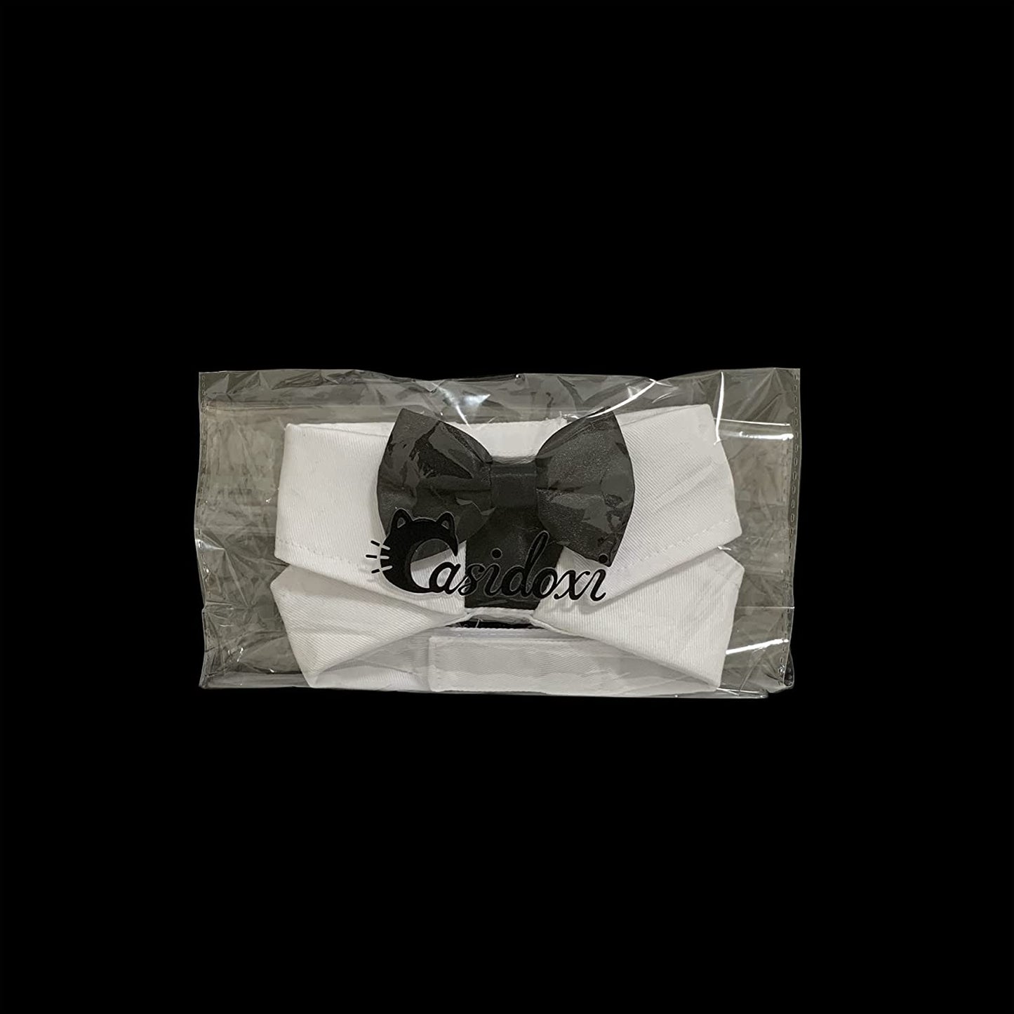 Casidoxi Dog Cat Tuxedo Collar, Cat Wedding Bowtie, Cat Bow Tie Tux Collar Costume Birthday Easter Valentines Dog Bowtie Cat Collar for Dog Cat Puppy Animals & Pet Supplies > Pet Supplies > Dog Supplies > Dog Apparel Falltail